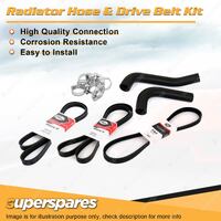 Radiator Hose + Gates Belt Kit for Honda Legend Coupe 2.7L V6 24V C27A 1987-1991