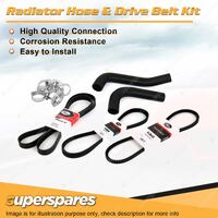 Radiator Hose + Gates Belt Kit for Hyundai Excel X2 1.5L G4DJ 1991-1992 Manual