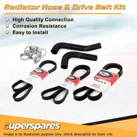 Radiator Hose + Gates Belt Kit for Hyundai Getz TB 1.3L 12V G4EA 2003-2005