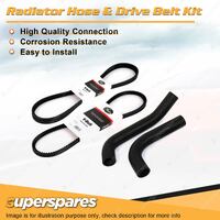 Radiator Hose + Gates Belt Kit for Mitsubishi Colt RB RC RD RE 1.4L 1.6L