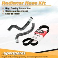 Radiator Hose + Gates Drive Belt Kit for Ford Laser KJ 1.6L B6 1994-12/1996