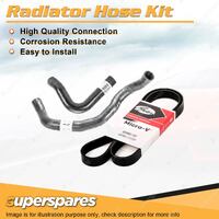 Radiator Hose + Gates Belt Kit for Holden Rodeo R9 3.2L 1998-2001 without A/C