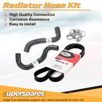 Radiator Hose + Gates Drive Belt Kit for Holden Commodore VE 3.6L LE0 2009-2013