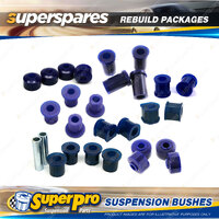 Front Rear Superpro Suspenison Bush Kit for Mitsubishi L200 Express MC 4x4 82-84