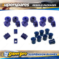 Front + Rear Superpro Suspenison Bush Kit for Nissan 2000 SP311 SR311 1965-1970