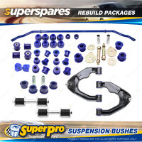 Front + Rear Superpro Suspenison Bush Kit for Nissan Navara D22 2WD 2001- 14