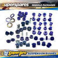 Front + Rear Superpro Suspenison Bush Kit for Nissan Navara D21 2WD 4 Cyl 85-99