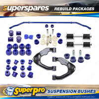 Front + Rear SuperPro Suspenison Bush Kit for Nissan Navara D22 2WD 97-01