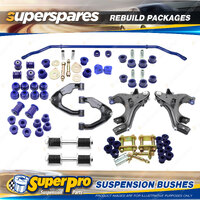 Front + Rear SuperPro Suspenison Bush Kit for Nissan Navara D22 4WD 97-01