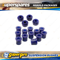 Front + Rear Superpro Suspenison Bush Kit for Toyota Stout RK101 1968-1979