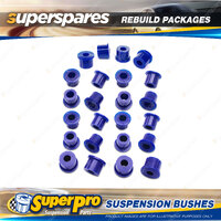 Rear Superpro Suspenison Bush Kit for Nissan Datsun Navara D21 2WD 4 Cyl 85-99