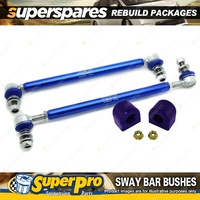 Front SuperPro Sway Bar Rebuild Kit for VW Golf Mk 5 Typ 1K1 Mk 6 Typ 5K1