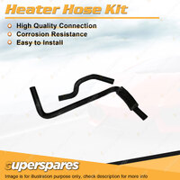 Superspares Heater Hose Set for Mazda 626 2.2L 12V SOHC MPFI F2 1987-1997