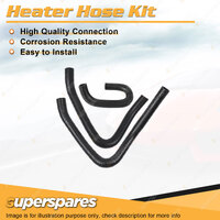 Superspares Heater Hose Set for Toyota Landcruiser HZJ80R 4.2L 1HZ 1995-1998