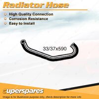 Lower Radiator Hose 33/37 x 590mm for Toyota Hilux LN40R LN46R 2.2L 1980-1985