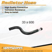 Upper Radiator Hose 33 x 600mm for Toyota Lexcen VP VR 3.8L V6 1991-1995 ABS