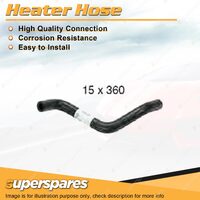 1 x Heater Hose 15mm x 360mm for Ford Laser KF TX3 KH TX3 1.6L 1.8L 1990-1994