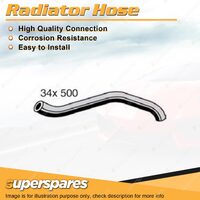 1 x Upper Radiator Hose 34mm x 500mm for Mitsubishi Magna TE TF 2.4L 1996-1999