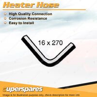 Heater Hose 16mm x 270mm for Toyota Landcruiser HJ61R 4.0L 6 cyl 89-91 Outlet