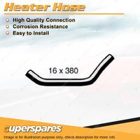 1 x Heater Hose 16mm x 380mm for Toyota Landcruiser HJ75R 4.0L 6 cyl OHV Inlet