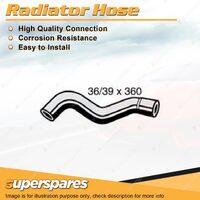 Upper Radiator Hose 36/39 x 360mm for Holden Rodeo TF 3.0L 4 cyl 8V Diesel Turbo