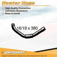 Superspares Heater Hose 16/19mm x 380mm for Holden Rodeo RA 3.5L V6 DOHC Outlet