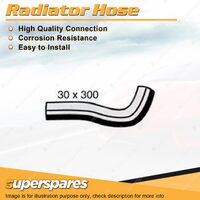 Superspares Upper Radiator Hose 30 x 300mm for Mazda MX5 NA 1.8L 4 cyl DOHC 16V