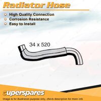 Upper Radiator Hose 34 x 520mm for Hyundai Terracan 2.9L DOHC 01/2005-01/2007