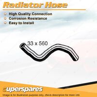 Superspares Upper Radiator Hose 33 x 560mm for Holden Astra AH 1.8L 4cyl DOHC