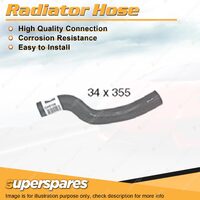 Upper Radiator Hose 34 x 355mm for Toyota Avensis ACM21R 2.4L 4 cyl DOHC 16V