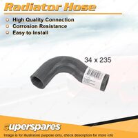 Superspares Upper Radiator Hose 34 x 235mm for Holden Barina TK 1.6L 4 cyl DOHC