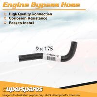 Superspares Engine Bypass Hose 9 x 175mm for Holden Rodeo R9 RA Colorado RC 3.0L