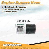 1 x Engine Bypass Hose 31/33mm x 75mm for Holden Astra AH 1.8L 4 cyl DOHC 16V