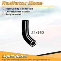 1 x Upper Radiator Hose 24mm x 160mm for Leyland Moke 1.1L 4 cyl OHV 8V 69-83