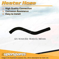 Superspares Heater Hose for Holden Camira JB JD JE 1.6L 1.8L 2.0L Manual