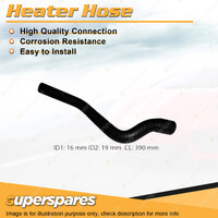 Superspares Heater Hose for Nissan Pulsar N13 1.6L 1.8L Outlet 1987-1991