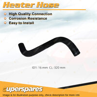 Heater Hose for Mazda 323 BG 1.8L 4 cyl SOHC 16V MPFI 1989-1994 320mm