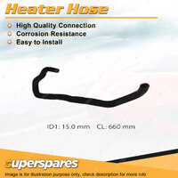 Superspares Heater Hose for Nissan Pulsar N14 1.6L 4 cyl DOHC 16V MPFI 660m