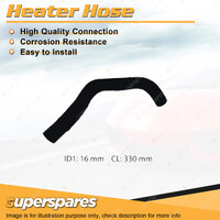 Superspares Heater Hose for Toyota Cressida MX83R 3.0L 6 cyl DOHC 24V MPFI 330mm