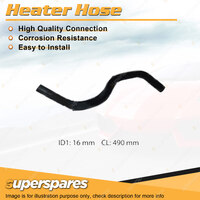 Superspares Heater Inlet Hose for Hyundai Getz TB 1.5L 4 cyl DOHC 16V MPFI 490mm