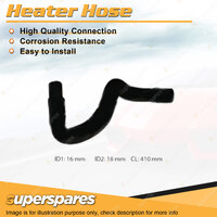 Superspares Heater Hose for Toyota Hilux VZN167R 3.4L V6 DOHC 24V MPFI 410mm