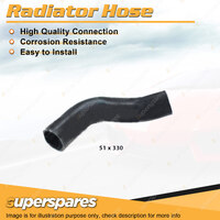 Superspares Upper Radiator Hose for Isuzu FSR450 FSR500 6BD1 6BG1 5.8L 6.5L