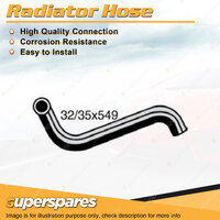 Superspares Lower Radiator Hose Length 549mm Inside Diameter 32mm Bell ID 35mm