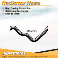 Superspares Lower Side Radiator Hose Length 770mm Inside Diameter 34mm