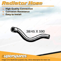 Superspares Lower Radiator Hose Length 590mm Inside Diameter 38mm Bell ID 45mm