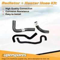 Superspares Radiator + Heater Hose Kit for Ford Courier PC PD 2.6L 4 cyl 91-99