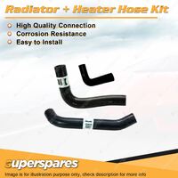 Superspares Radiator + Heater Hose Kit for Holden HX HZ 5.0L 308ci V8 1976-1980