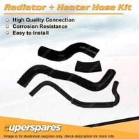 Radiator & Heater Hose Kit for Holden Nova LE LF 1.6L 4AFC 1989-1994