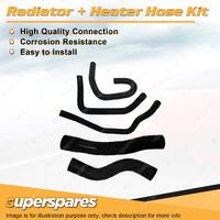 Radiator & Heater Hose Kit for Toyota Landcruiser HDJ 80R 81R with Rear Heater