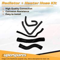 Radiator & Heater Hose Kit for Toyota Landcruiser HDJ 80R 81R w/o Rear Heater